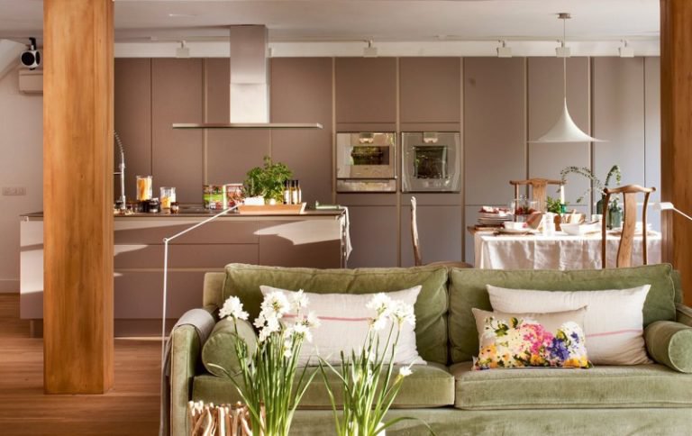 Кухня, гостиная и столовая в одной комнате: 27 идей для частного дома