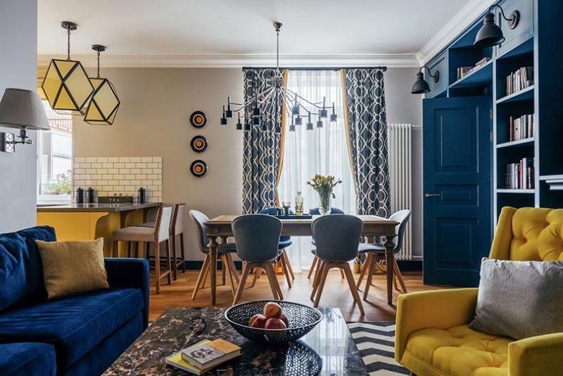 Кухня, гостиная и столовая в одной комнате: 27 идей для частного дома